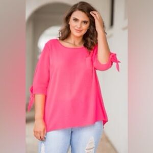 Last To Love Top, Fuchsia